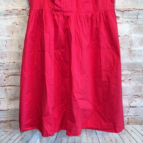Tommy Hilfiger sundress 4 pink thin straps scoop neck lined pleated side zipper - Picture 3 of 12